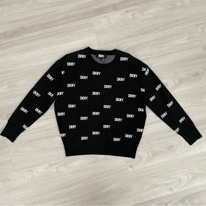 DKNY / Women's Allover Logo Sweater : size S